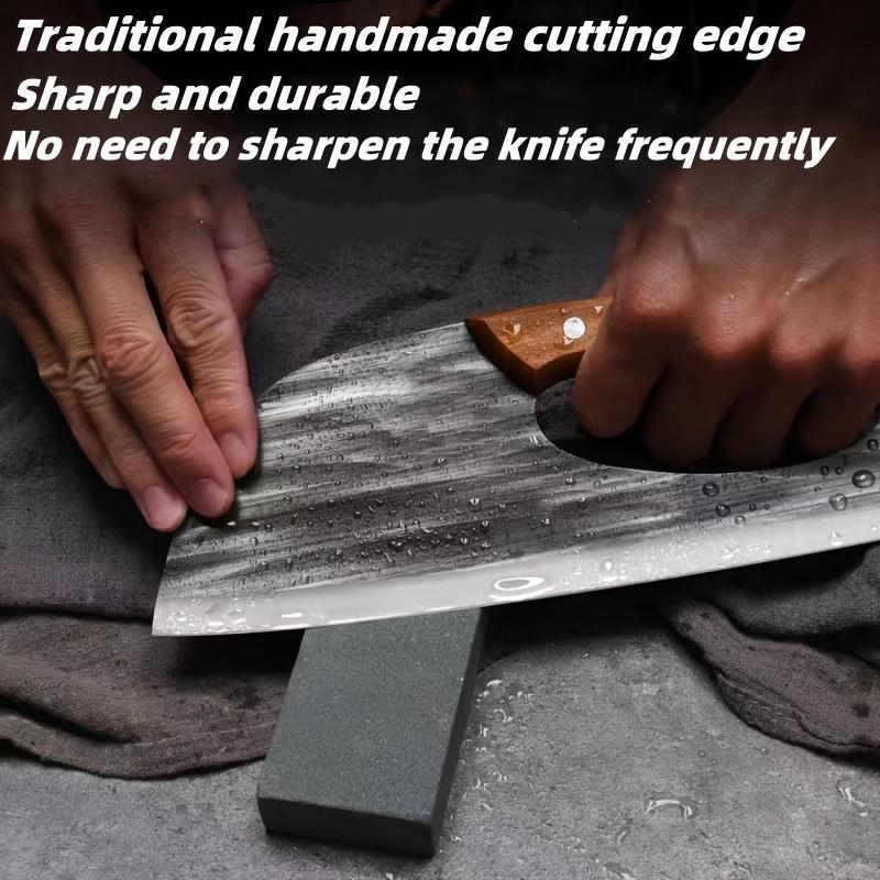 Ergonomic kitchen knife – front-handle design, effortlessly cuts vegetables and meat. A thoughtful gift for home cooks. 🍅🔪