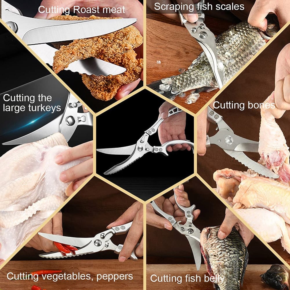 💐50% OFF ! Ultra-Blade Multi Sharp Shears – Effortless Meat & Herb Cutting 🍗🥬【Limited Offer】