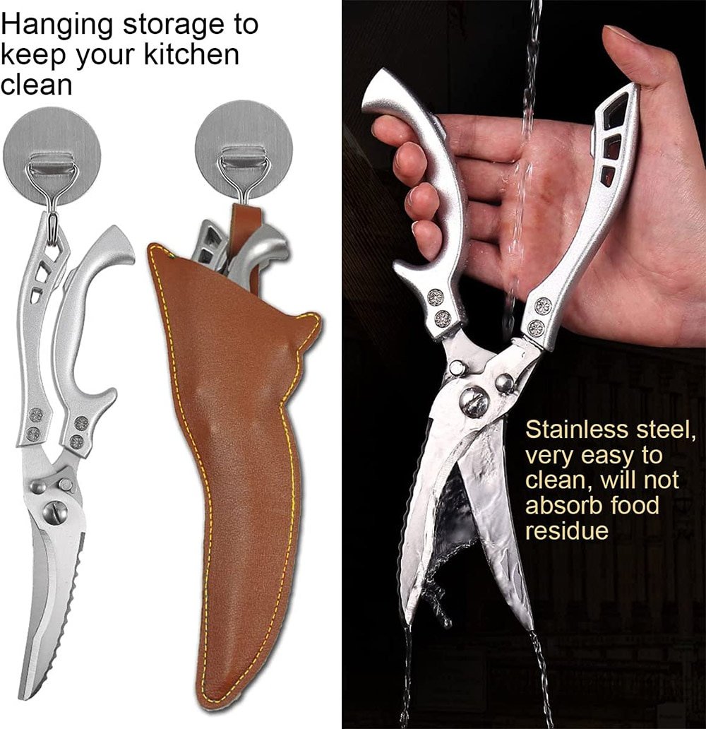 💐50% OFF ! Ultra-Blade Multi Sharp Shears – Effortless Meat & Herb Cutting 🍗🥬【Limited Offer】