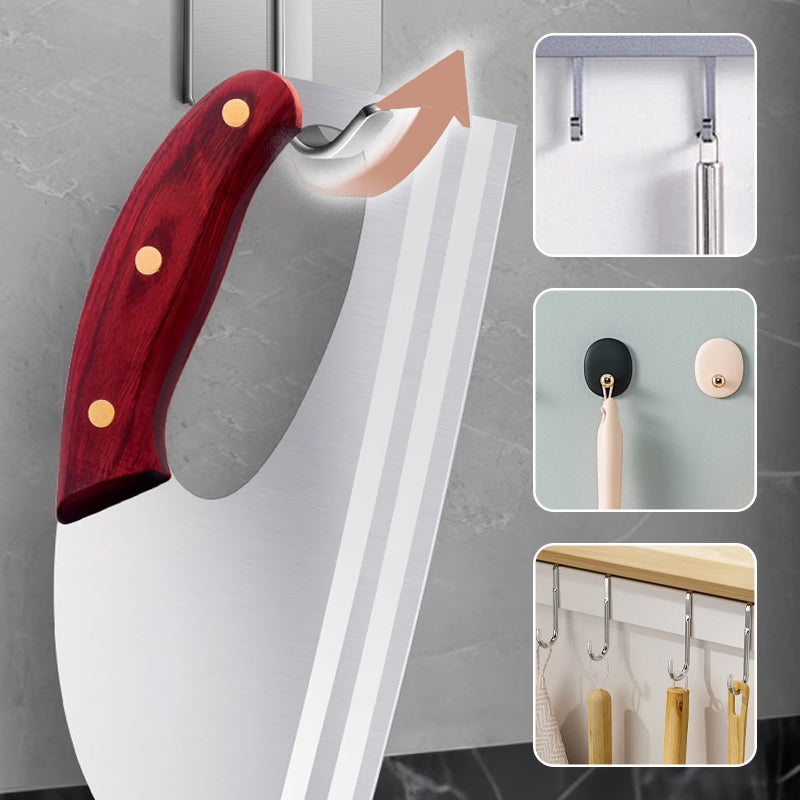 Ergonomic kitchen knife – front-handle design, effortlessly cuts vegetables and meat. A thoughtful gift for home cooks. 🍅🔪