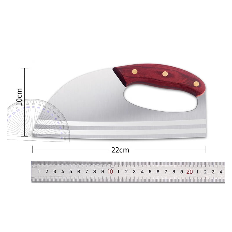 Ergonomic kitchen knife – front-handle design, effortlessly cuts vegetables and meat. A thoughtful gift for home cooks. 🍅🔪