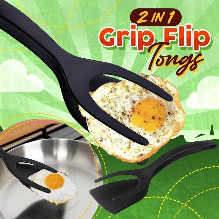 🔥🥩 2-in-1 Spatula Clip – Heat-Resistant Silicone & Non-Slip Handle – Kitchen Cooking Essential