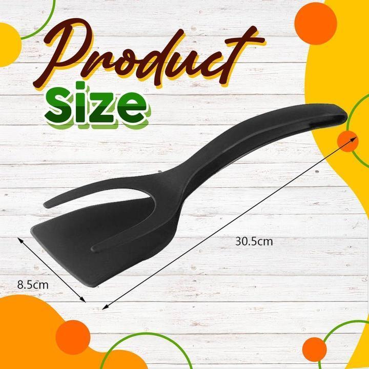 🔥🥩 2-in-1 Spatula Clip – Heat-Resistant Silicone & Non-Slip Handle – Kitchen Cooking Essential